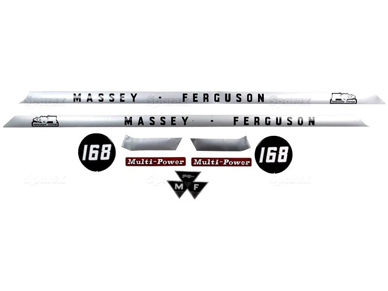 Bonnet Decal Set for Massey Ferguson 168