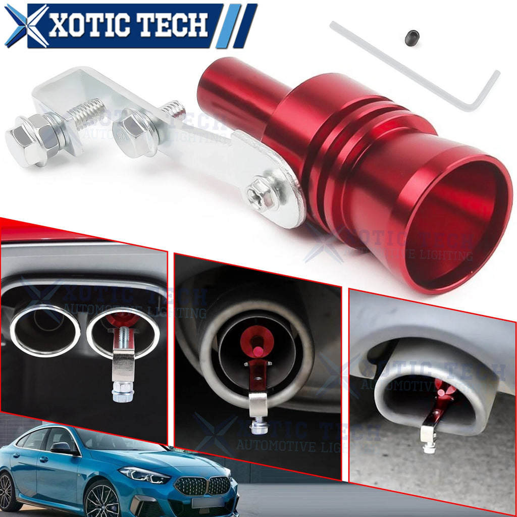 Universal Turbo Sound Exhaust Muffler Pipe Whistle for Car (Red)