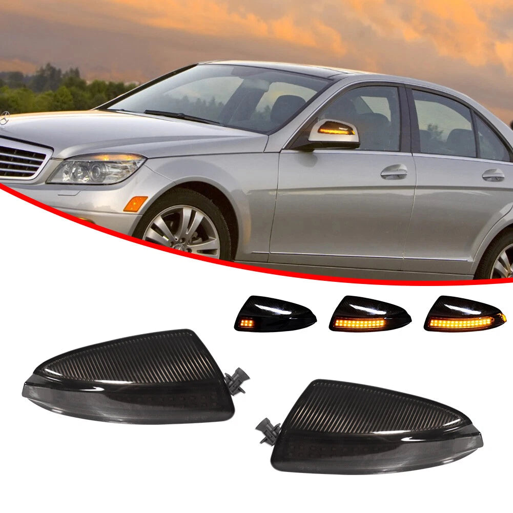 2X Dynamic Amber LED Side Mirror Lamp for Mercedes Benz W164