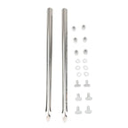 Silver Front Fender Spear Trim for Harley Touring Road King Softail Classic