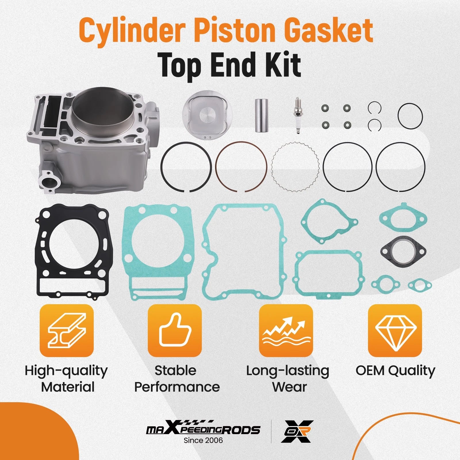 92mm Bore Cylinder & Piston Kit for Polaris Sportsman 500 (1996–2013)