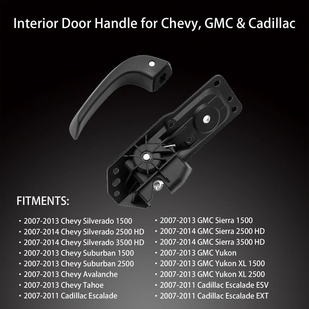 Interior Door Handle Kit for Chevy Silverado Tahoe GMC Sierra (2007–2014)