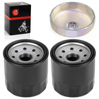 2Pcs Oil Filter & Wrench Tool for Honda Shadow 700 750 800 (VT700C VT750C VT800C)