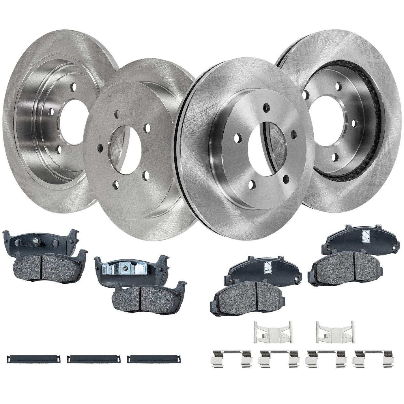 Brake Disc and Pad Kit for Ford F-150 Heritage (2004)