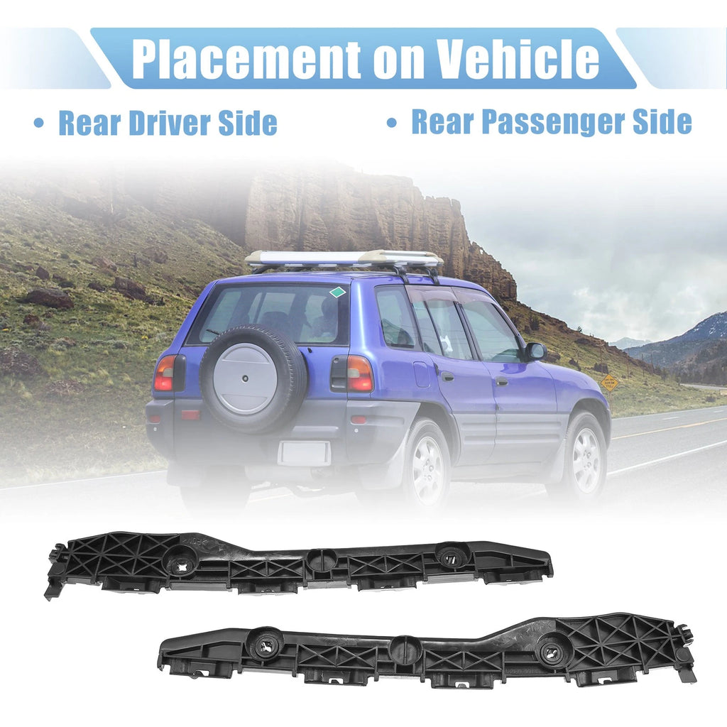 1 Pair Rear Bumper Mounting Support Bracket No. 521550R010 for Toyota RAV4 (2019–2023)
