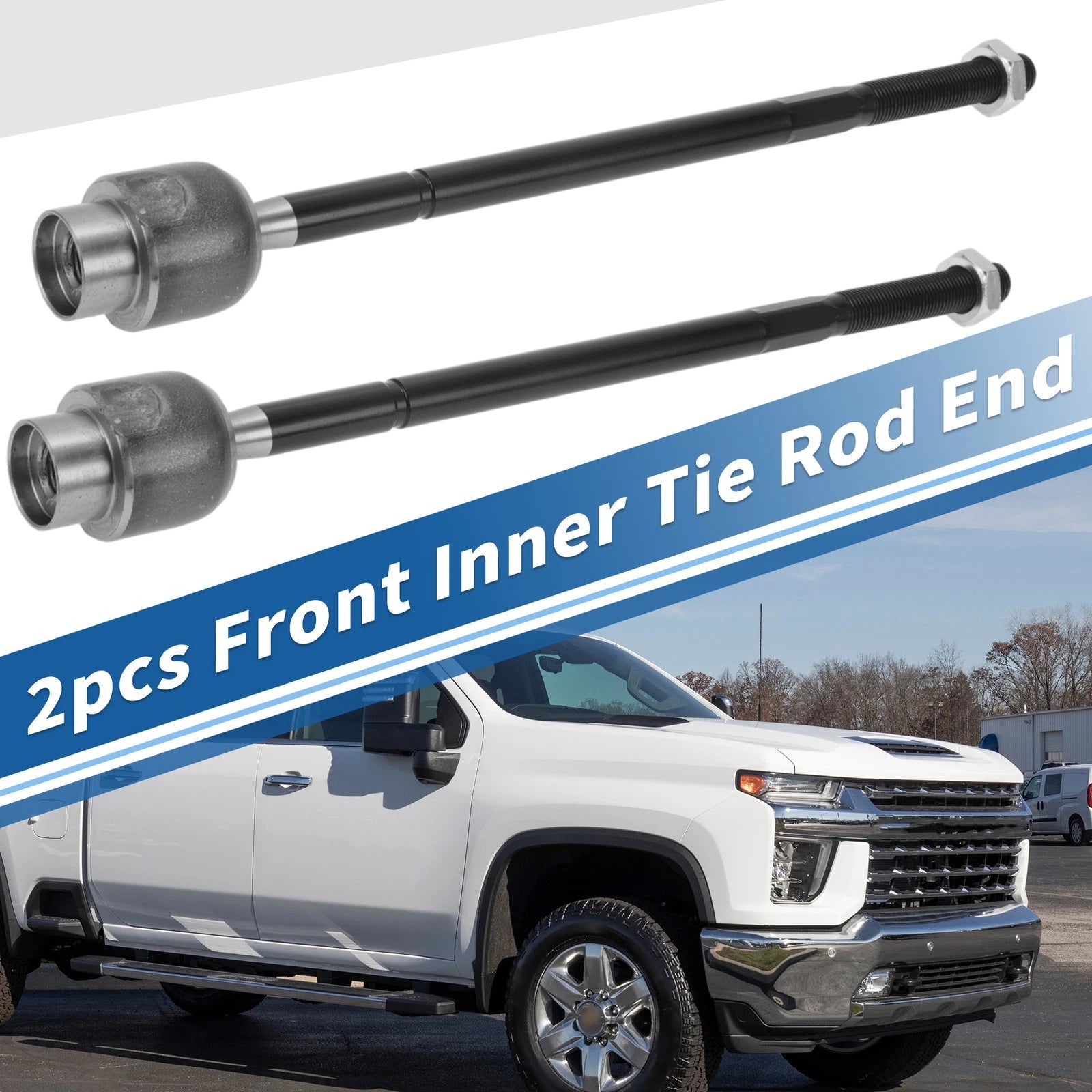 2 Pcs Front Inner Tie Rod End Links for Chevrolet Impala (2000–2013) No.EV195