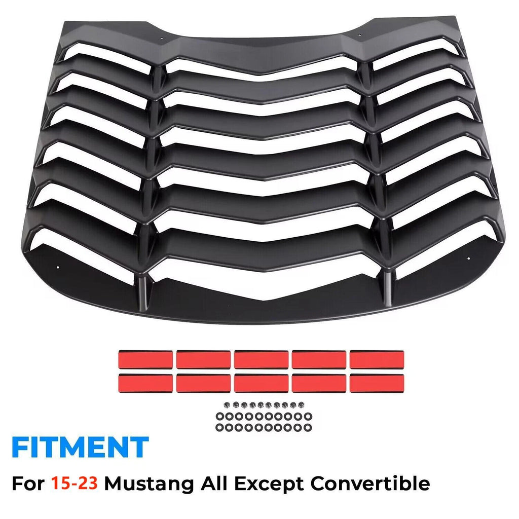 Rear Window Louver Cover Sun Shade for Ford Mustang (2015–2023)