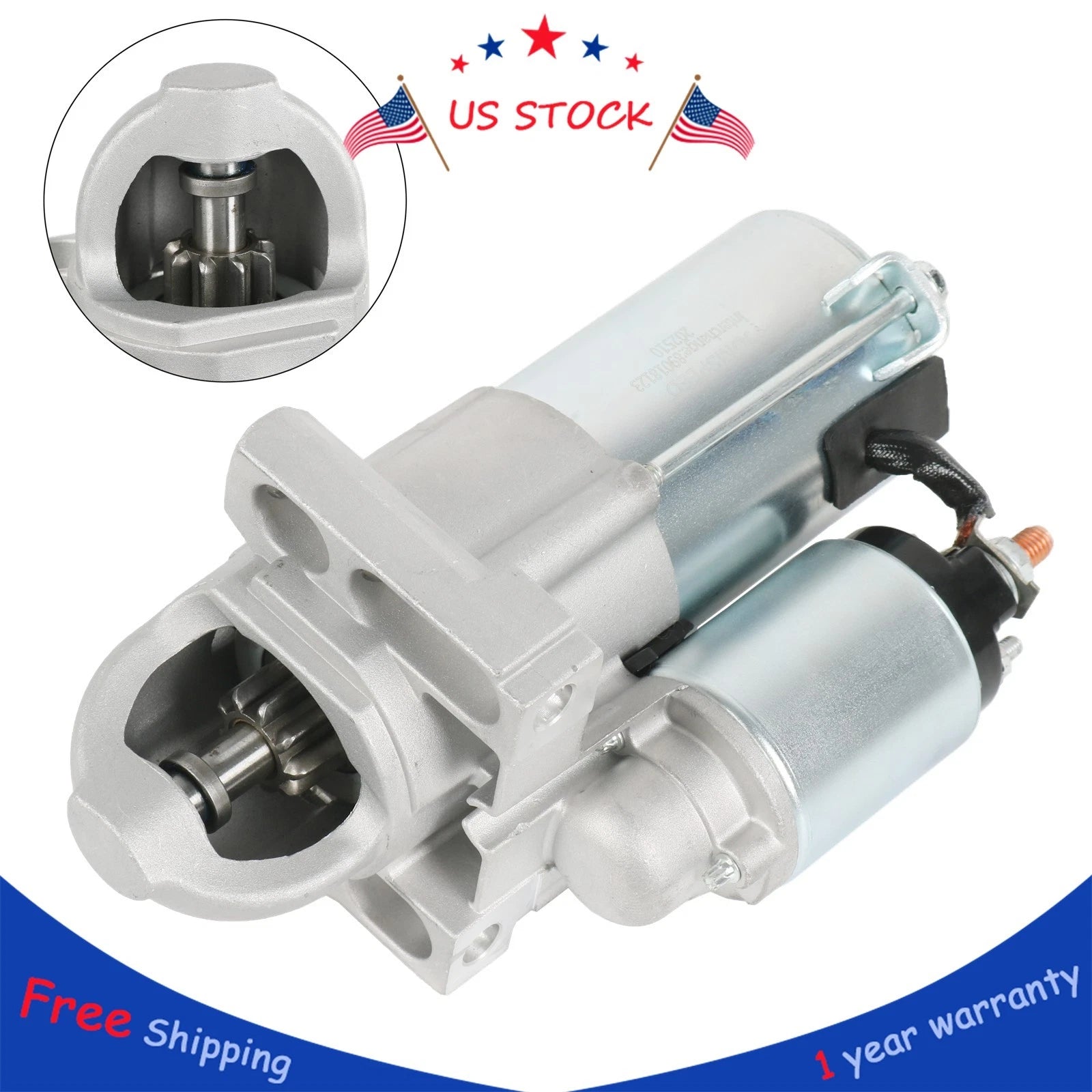 Starter for Cadillac Escalade, Chevrolet Silverado, Avalanche 1500 (2002–2020)