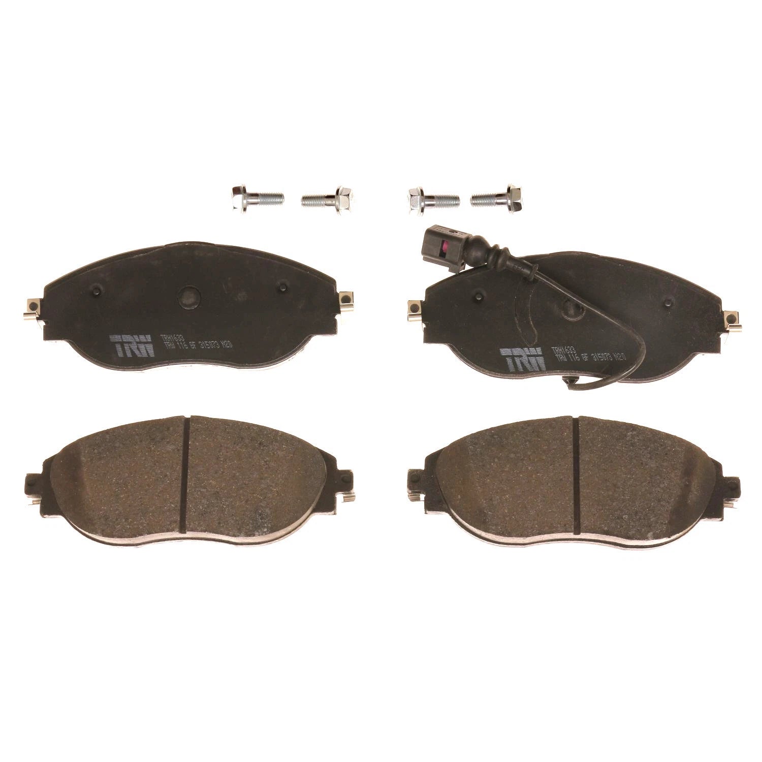 Front Brake Kit 340mm Disc Rotors & TRW Pro Low-Met Pads for VW S3 CC GTI Jetta