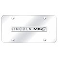 Chrome Name on Chrome License Plate - Officially Licensed for Lincoln MKC
