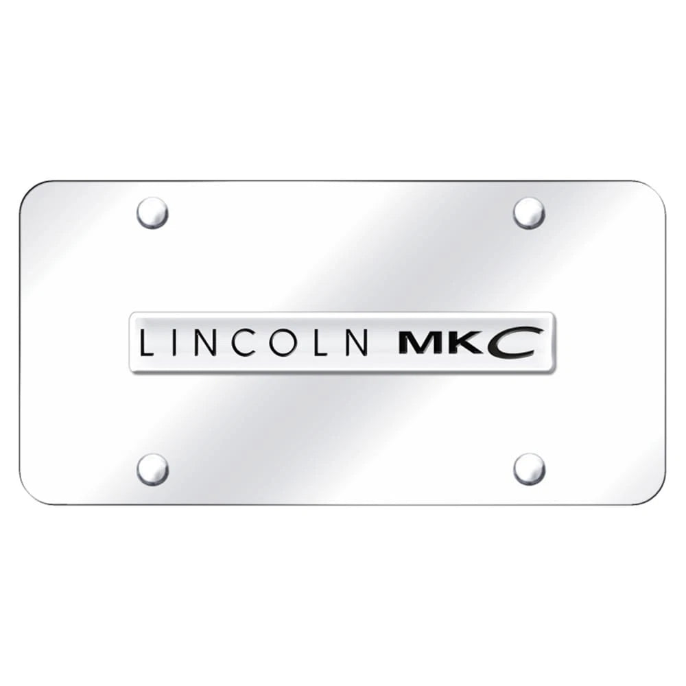 Chrome Name on Chrome License Plate - Officially Licensed for Lincoln MKC