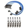 NGK Wire Set & Denso Spark Plugs Kit for Mustang Base 3.8L V6 (1994–2004)