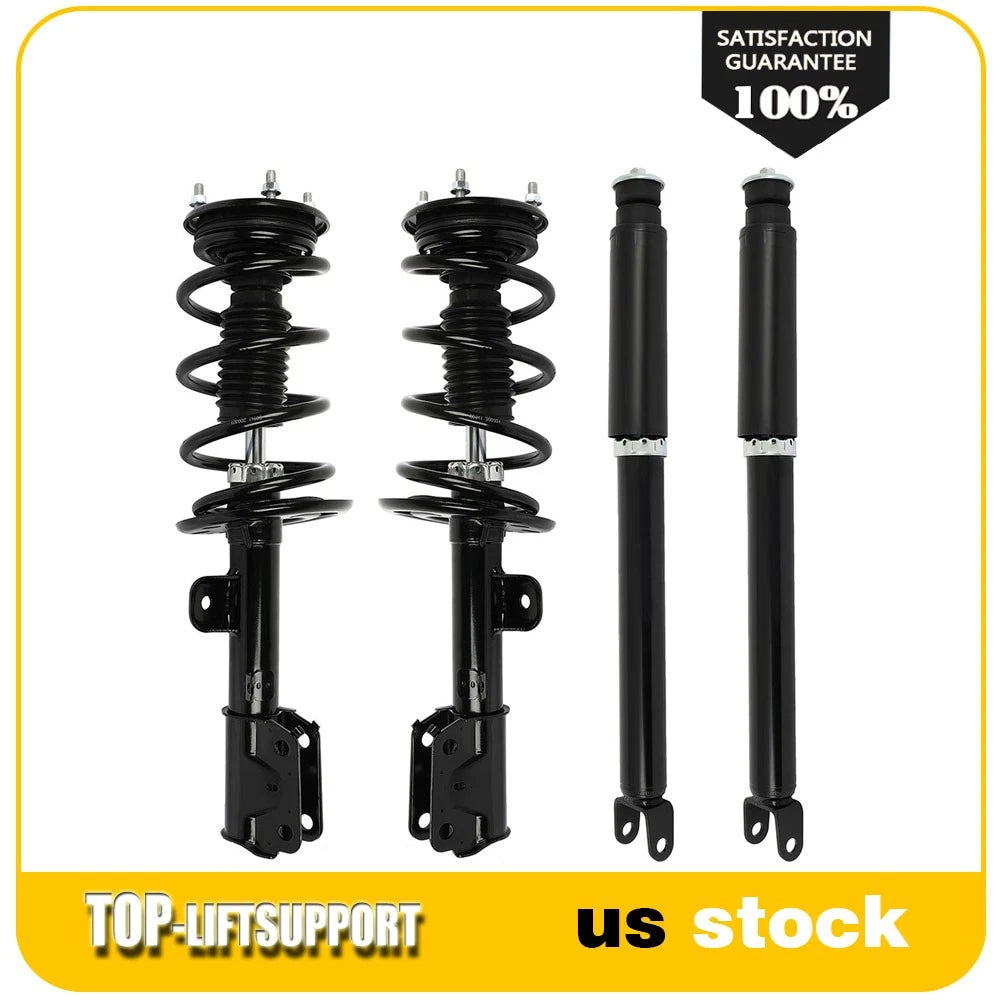 Set of 4 Complete Struts with Coil Springs for Ford Explorer (2013–2018)