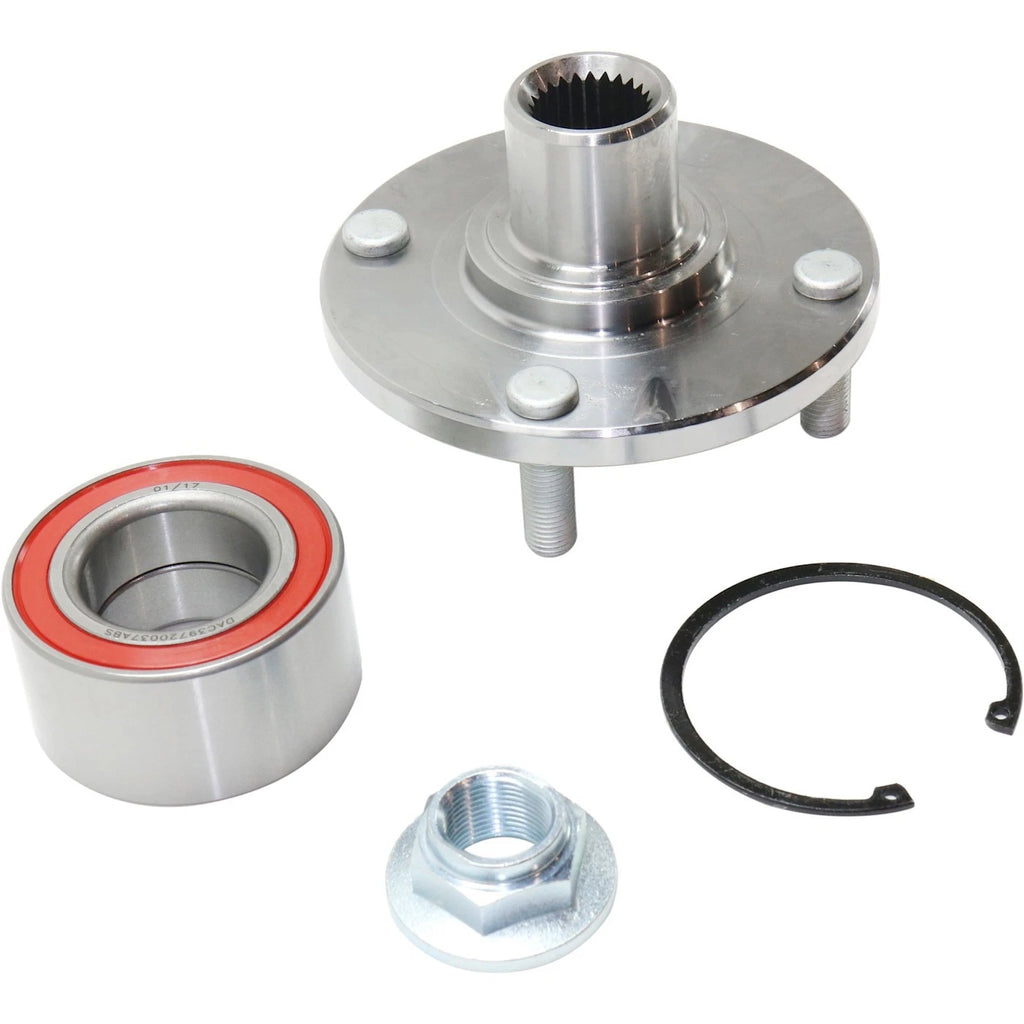 Set of 2 Wheel Hubs for Ford Focus (2000–2011) Front with Bearing