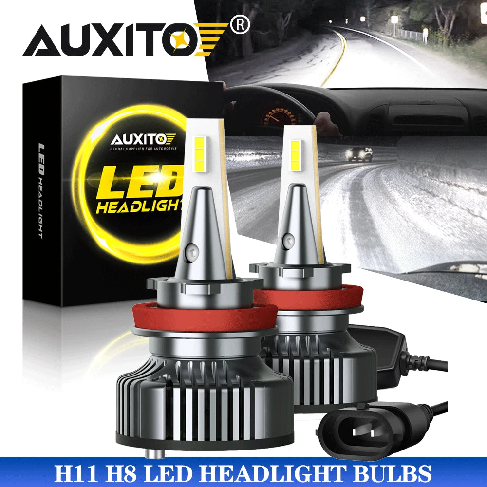 2X H11 H8 LED Headlight Kit for Low Beam Bulb (6500K, 16000LM)
