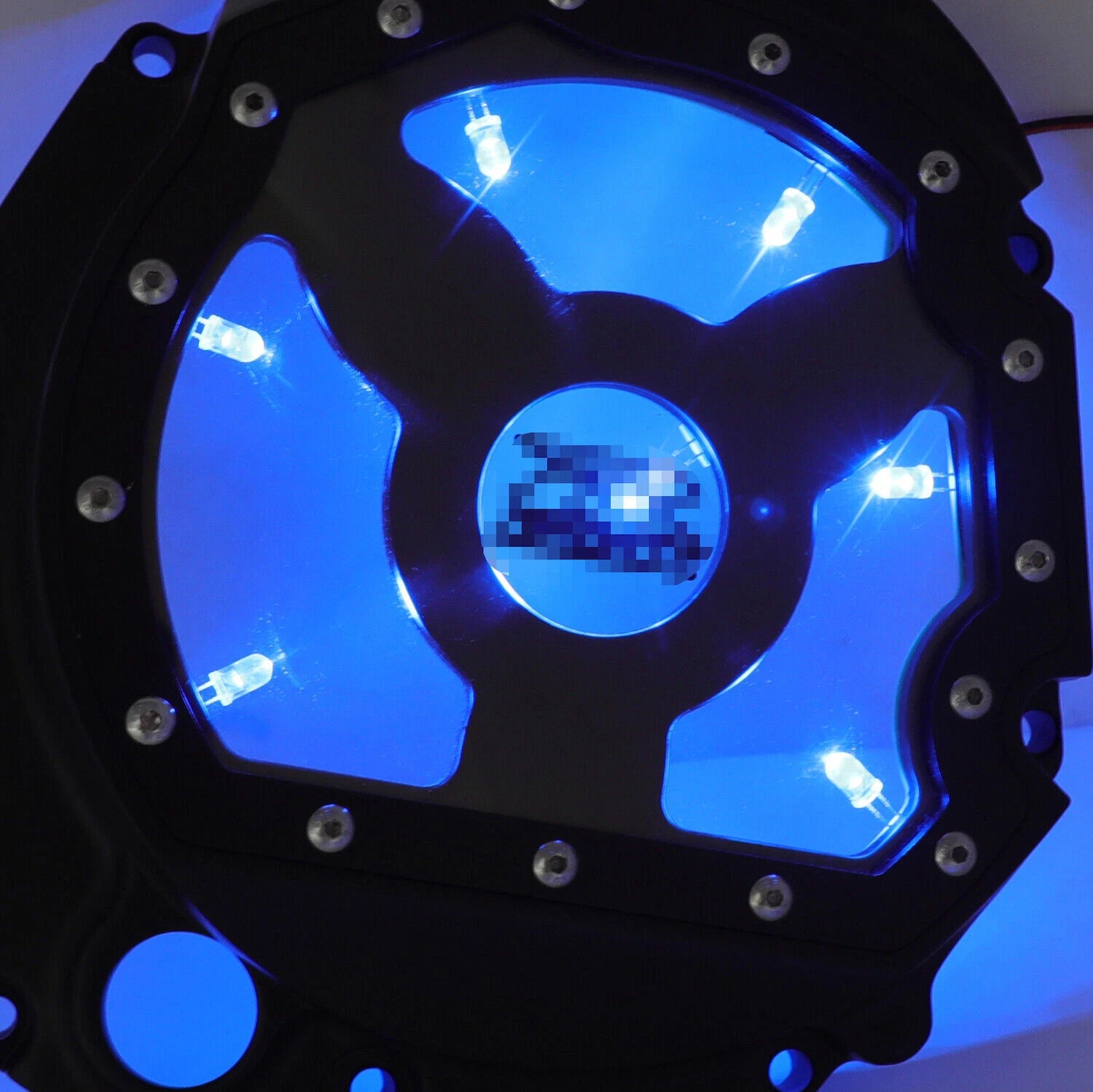 LED Engine Clutch Side Case Cover for Suzuki GSXR600/750 (2001–2005), GSXR1000 (2001–2008)