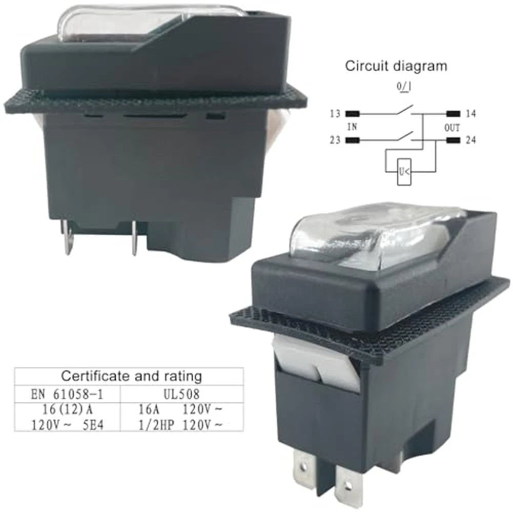 Electromagnetic Switch 16A for 120V AC (IP54)