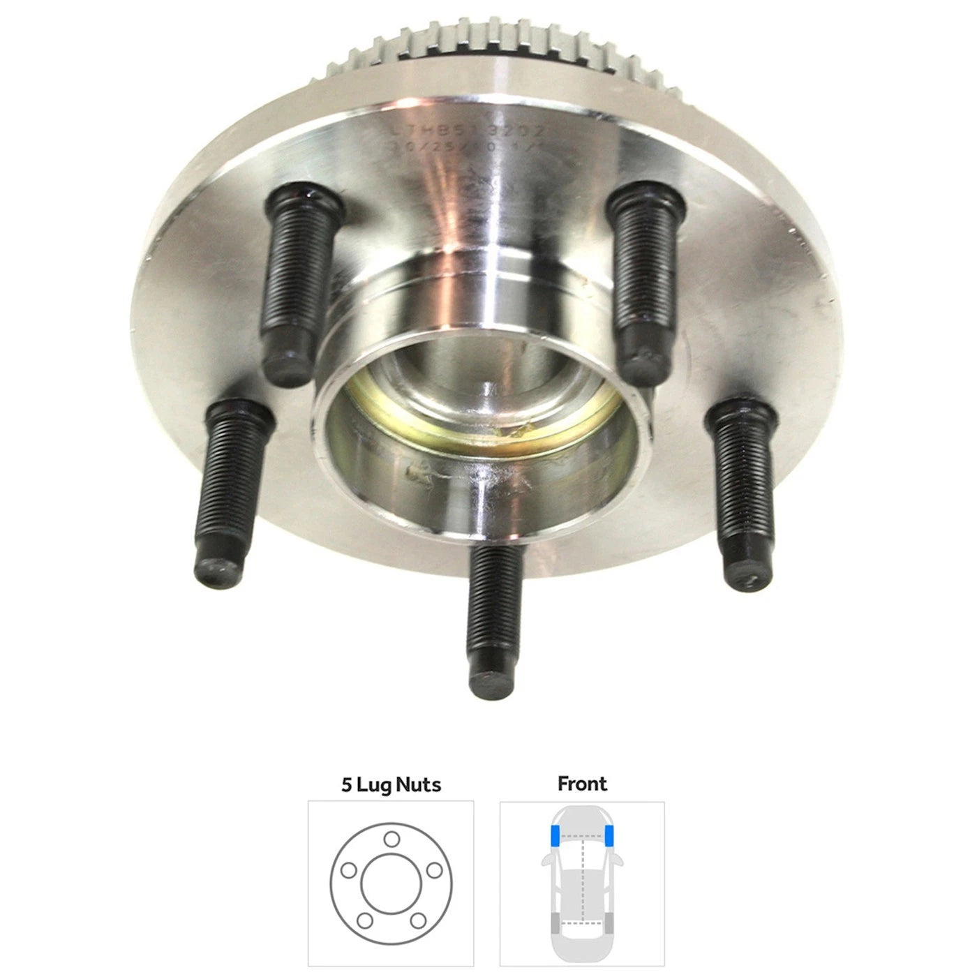 Set of 2 Wheel Hubs for 2-Wheel Drive Vehicles