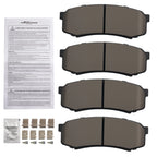 Set of 4 Rear Ceramic Brake Pads for Lexus GX460 (2010–2021) LX450 (1996–1997) D606