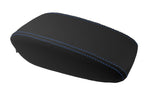 Leather Synthetic Console Armrest Cover for Chevrolet Cruze (2016–2018) Blue Stitch