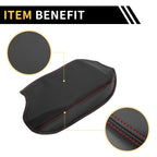 Center Console Cover for Ford Ranger (2019–2023) Microfiber Leather Black