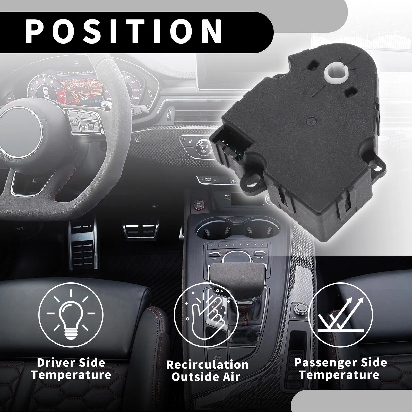 HVAC Heater Blend Door Control Actuator No.89018376 for Buick LeSabre (2000–2005)