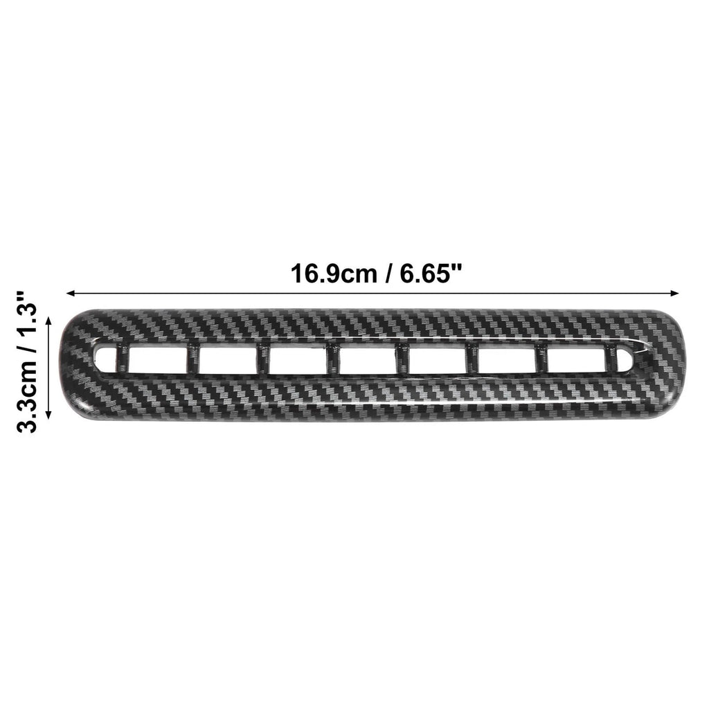 2pcs Carbon Fiber Door AC Outlet Vent Cover for Dodge Challenger (2015–2019)