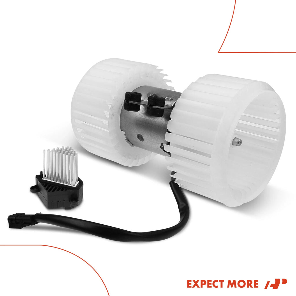 2Pcs HVAC Heater Blower Motor & Resistor Kit for BMW E39 525i (2001-2003)