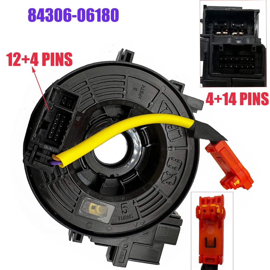 Spiral Cable Clock Spring for Toyota Camry Corolla RAV4 (2007–2019) 84306-06180