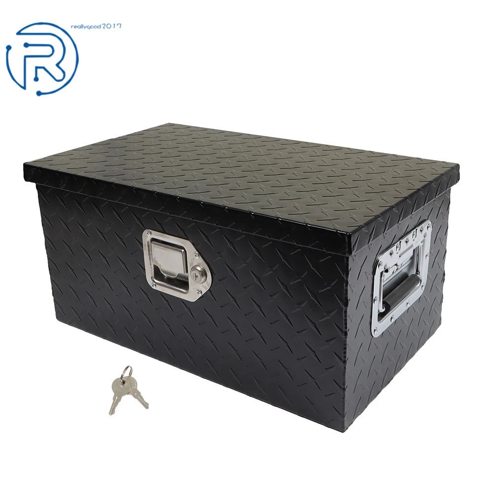 20" Aluminum Tool Box for Truck Trailer Pickup (Black)