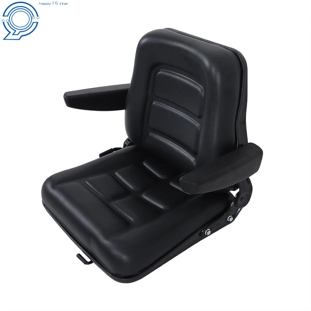 Universal Tractor Seat with Armrests for Excavator Backhoe Skid Loader