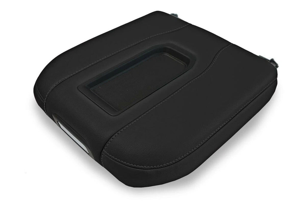 Leather Console Lid Armrest Cover for GMC Sierra (2019–2020) Black