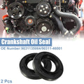 2 x Engine Crankshaft Oil Seals for Lexus GS300 (1993-2005) Black