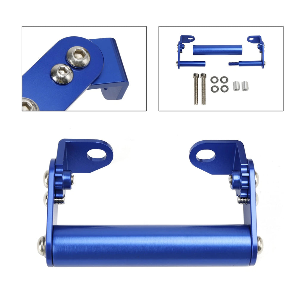 Navigation Bracket for Motorbike Motorcycle (22mm, Blue)
