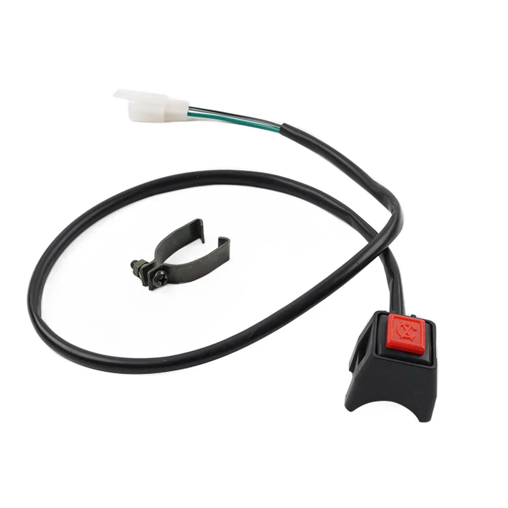 7/8" Kill Stop Switch On Off Button for Universal ATV Dirt Bike Red