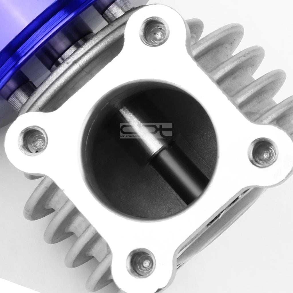 Universal 46mm Turbo 4-Bolt Wastegate Bypass Exhaust + Spring Blue