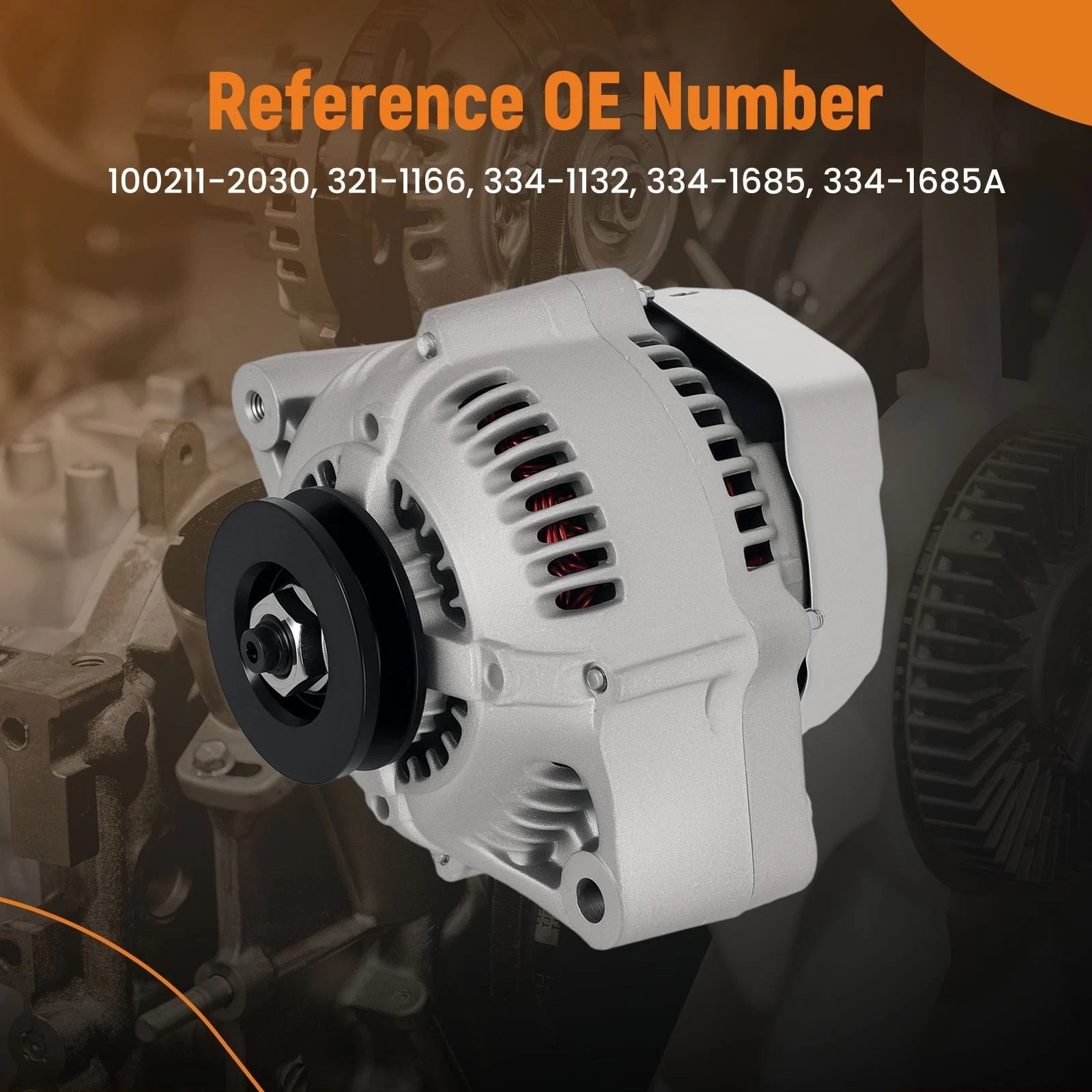 Alternator for Toyota 4Runner, Pickup L4 2.4L (1987–1991) 100211-2030
