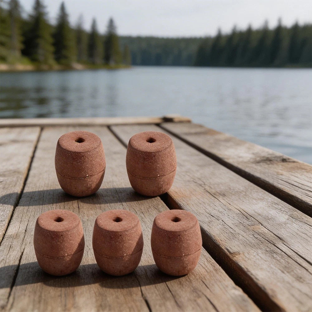 5pcs PVC Foam Perforated Float 67x64mm 10mm Hole for Marine Applications