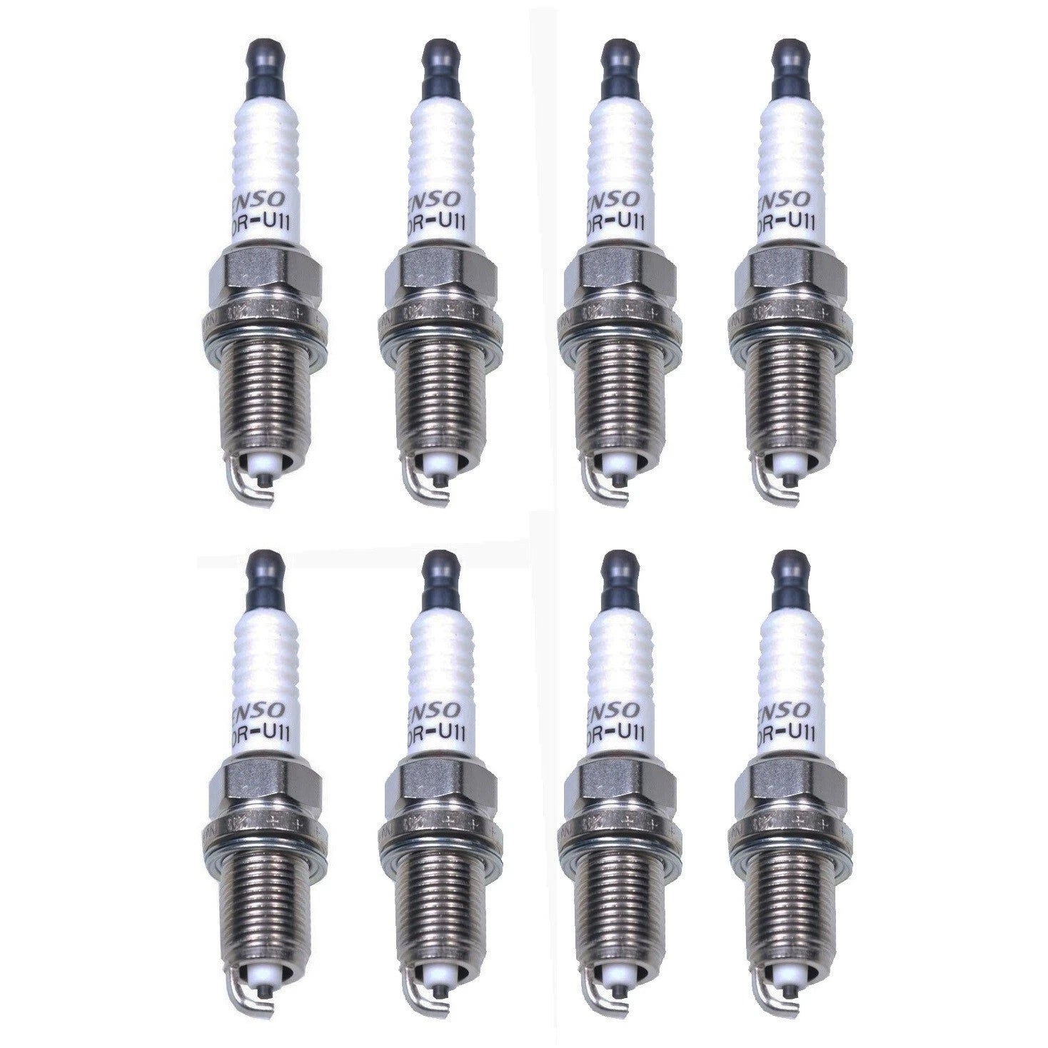 Set of 8 Denso U-Groove Spark Plugs (Gap 0.044) for Lexus Toyota Volvo V8