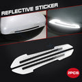 6.1" White Reflective Glow Warning Rearview Mirror Stickers for Cars (Universal)