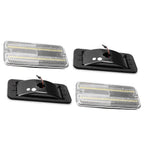 Set of 4 Clear White LED Side Marker Lights for Chevy G10 G20 GMC G1500 G2500 (1985–1995)