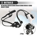 Set of 2 ABS Wheel Speed Sensors for Toyota Prius V (2012–2015) No. 89543-12080