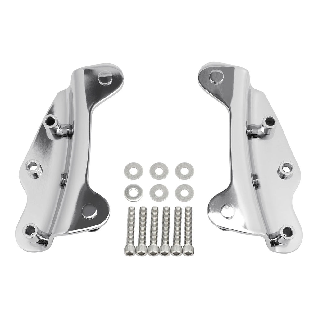Chrome 4 Point Docking Hardware Kit for Harley Touring Electra Glide (2009–2013)