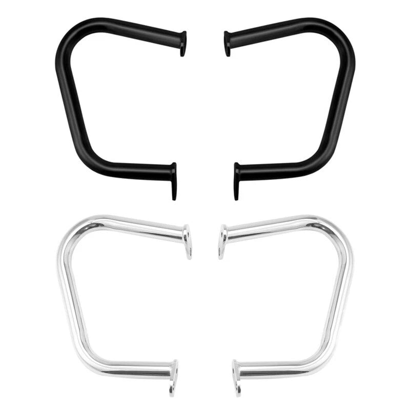 Chrome/Black Engine Guard Crash Bar for Triumph Bonneville T100 T200 (2016–2020)