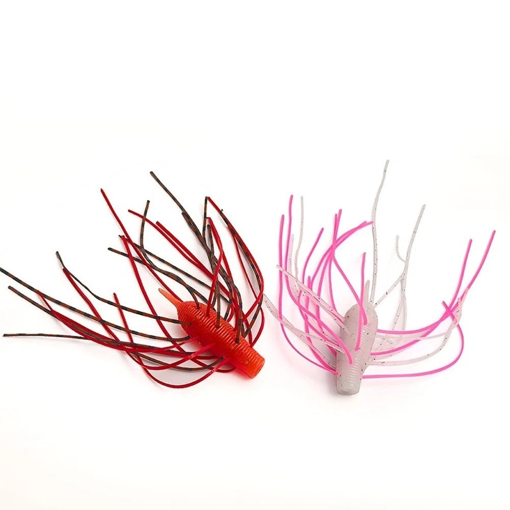 Soft Plastic Fishing Lure 4cm Slow Sinking Silicone Tail (Fishing Accessory)