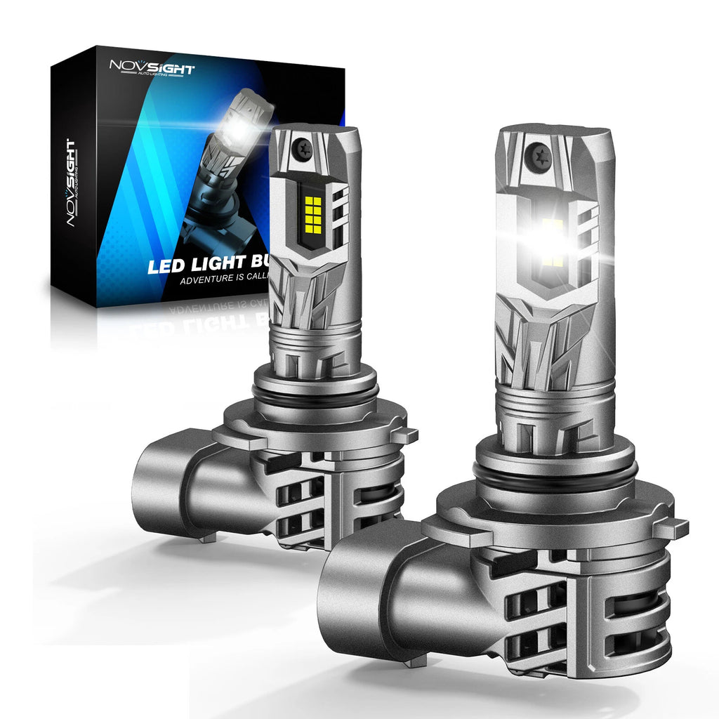2X NOVSIGHT 9006 HB4 LED Headlight Bulbs Kit 6500K for High/Low Beam