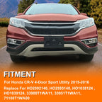 Fog Lights for Honda CR-V (2015–2016) w/Bezels, Switch, Wiring Kits