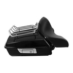 Chopped Trunk Mount Rack Backrest Plate for Harley Touring FLHX FLHT (2009–2013)