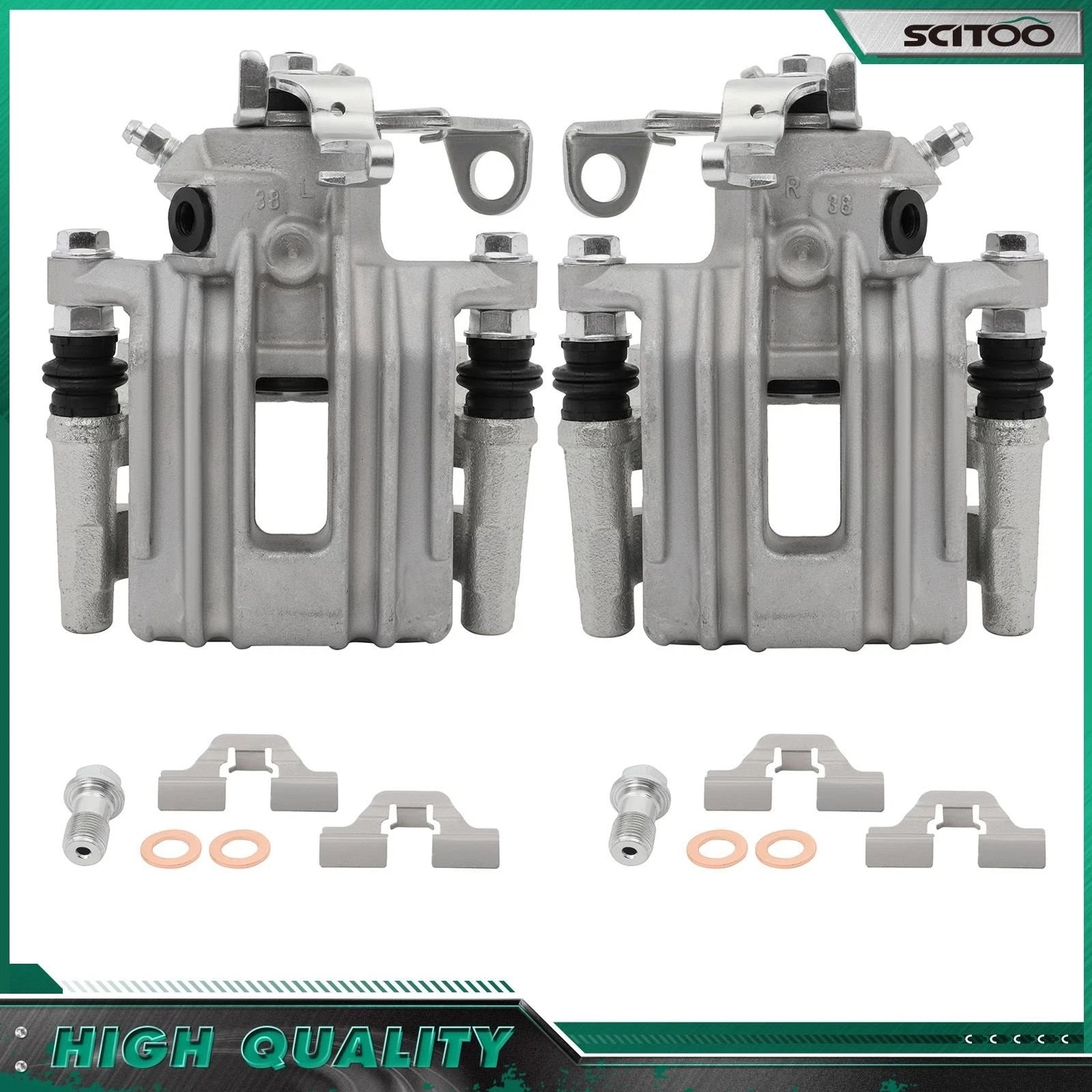 Rear Brake Calipers w/ Bracket for VW Beetle Golf Audi TT (2000–2023)