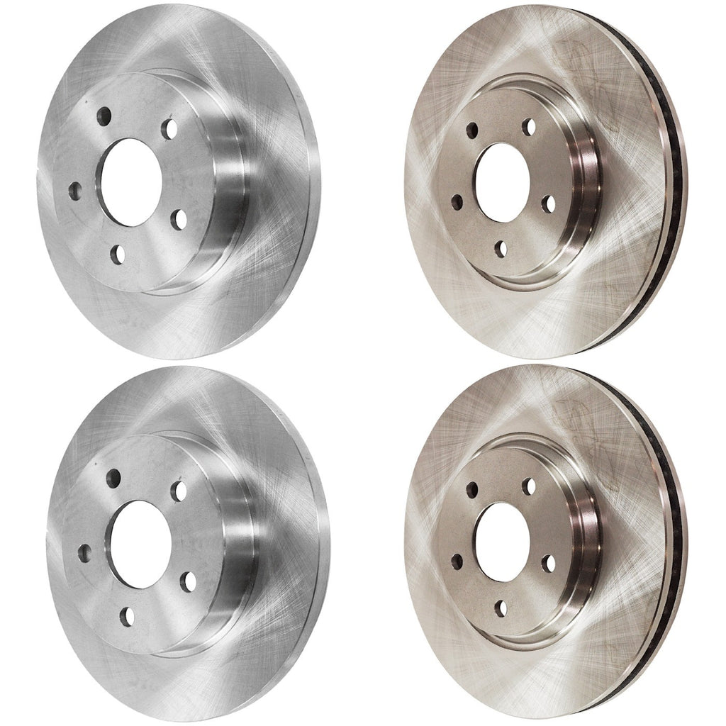 Set of 4 Brake Disc Rotors for Chevy Malibu Pontiac G6 HHR Aura G5